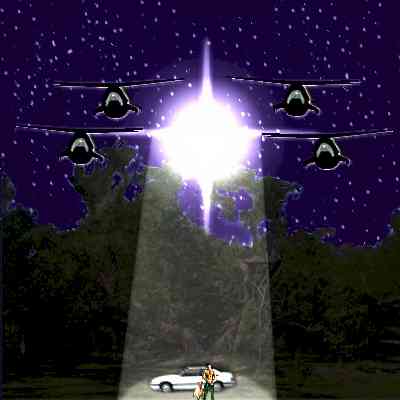 The light was escorted in its slow advance.